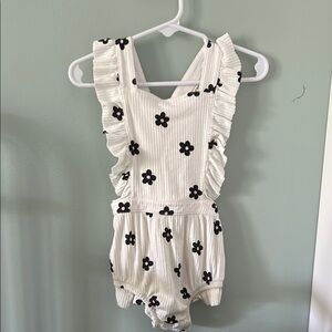 Cat & Jack White Floral Bodysuit
